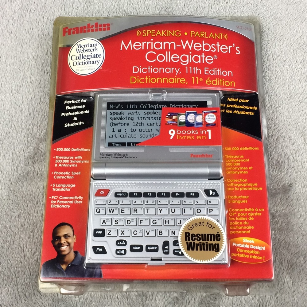 Franklin Speaking Merriam Websters Collegiate Dictionary SCD-2100